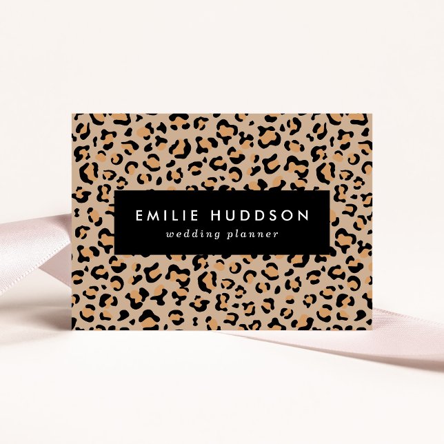Tarjeta De Visita Leopardo Print, Leopard Spots, Brown Leopard (Subido por el creador)