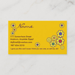 Tarjeta de visita lesbiana ingeniosa bonita