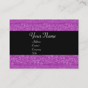 TARJETA DE VISITA LETRA DE MODA PURPURA