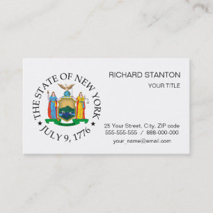 Tarjeta De Visita letra de Nueva York