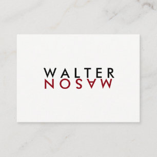 Tarjeta De Visita Letra Flip