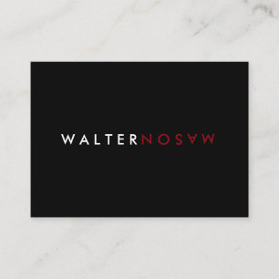 Tarjeta De Visita Letra Flip