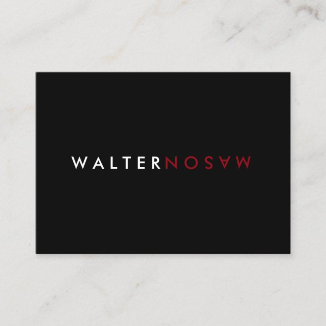 Tarjeta De Visita Letra Flip (Anverso)