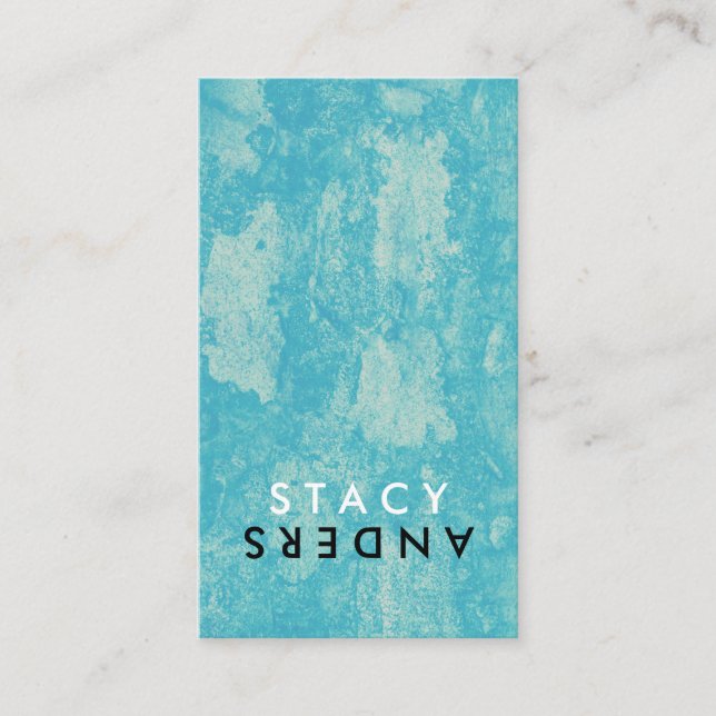 Tarjeta De Visita Letra Flip Moda Rustic (Anverso)