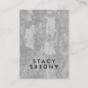 Tarjeta De Visita Letra Flip Moda Rustic