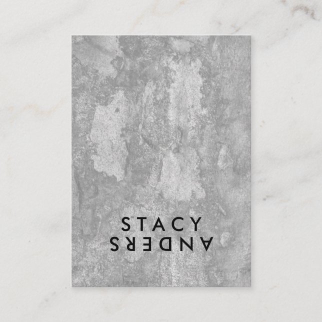 Tarjeta De Visita Letra Flip Moda Rustic (Anverso)