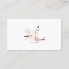 Tarjeta De Visita Letra Pilates H Pose | Letra monogramo H Pilates