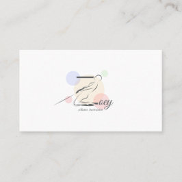 Tarjeta De Visita Letra Pilates Z Pose | Letra monograma Z pilates