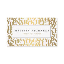 Letras abstractas de oro III para autores y escrit