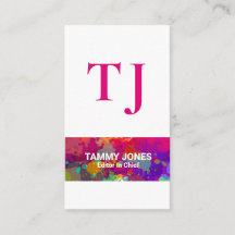 Letras coloridas elegantes del monograma del