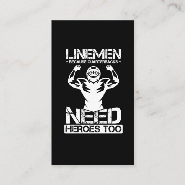 Tarjeta De Visita Letrero De Fútbol Porque Los Resguardos Necesitan  (Anverso)