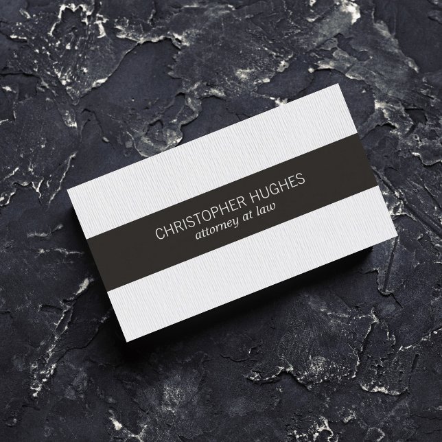 Tarjeta De Visita Letrero elegante de textura moderna de raya negra  (Subido por el creador)