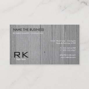 Tarjeta De Visita Letrero profesional elegante de textura de madera 