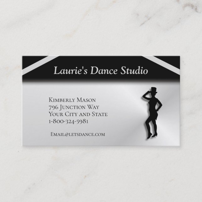 Tarjeta De Visita Let's Dance Studio (Anverso)