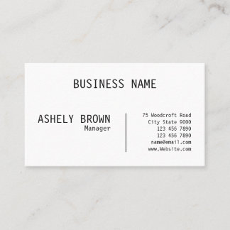 Tarjeta De Visita Letterpress Real State Professional