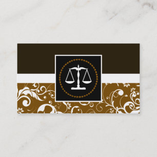 Tarjeta De Visita ley profesional: escalas de la justicia del