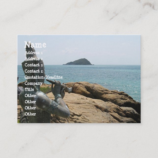 Tarjeta De Visita Leyenda de Sudsakorn... Sattadura, Tailandia (Anverso)