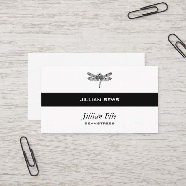 Tarjeta De Visita Libélula (Anverso/Reverso In Situ)