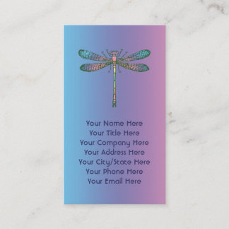 Tarjeta De Visita Libélula del arco iris