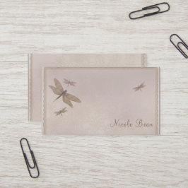 Tarjeta De Visita Libélulas Vintage Libélula Chic Elegante Personali