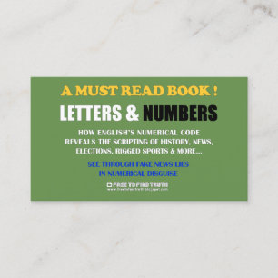 Tarjeta De Visita Libere para encontrar la verdad/las letras y los