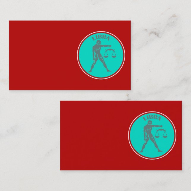 Tarjeta de visita Libra (Anverso / Reverso)
