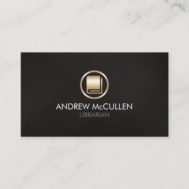 Tarjeta De Visita Librarian Book Store (Anverso)