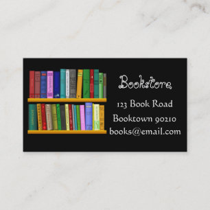 Tarjeta De Visita Librería, librería o libros en línea