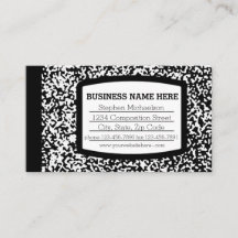 Libreta de Composición Personalizada Negro/Blanco 