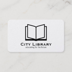 Tarjeta De Visita Libro Abierto