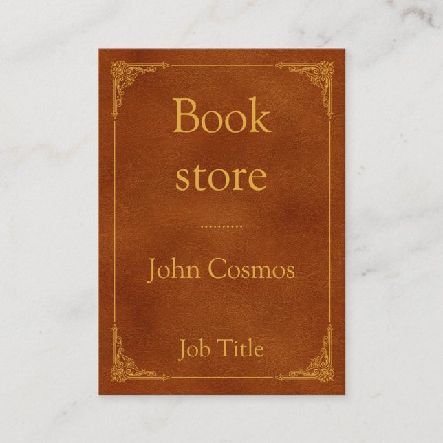 Tarjeta De Visita Libro antiguo (Anverso)