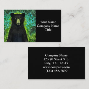 Tarjeta De Visita Libro de cuentos divertido pequeño oso negro