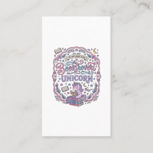 Tarjeta De Visita Libro de Unicornio Divertido Regalo Diseño