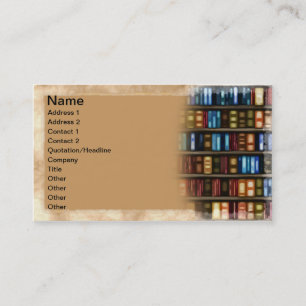 Tarjeta De Visita Libros