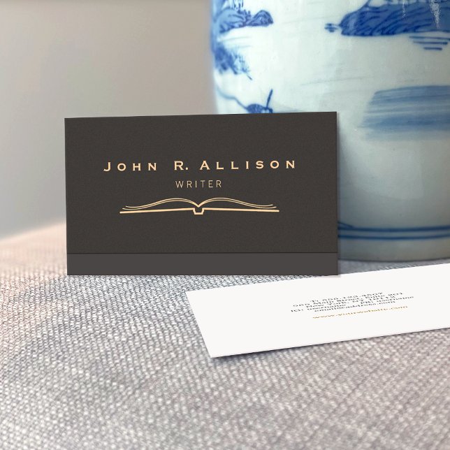 Tarjeta De Visita Libros abiertos de educación y enseñanza (Subido por el creador)