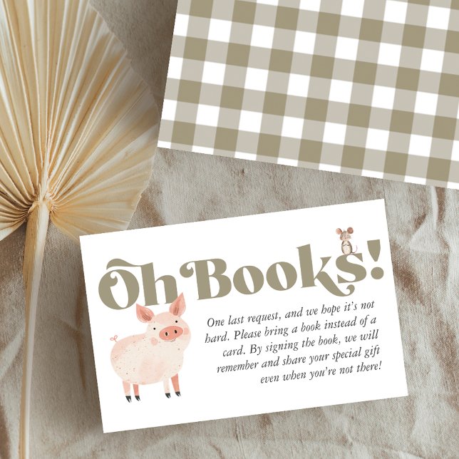 Tarjeta De Visita Libros de animales de granja de bebés para el gabi (Cute Baby Farm Animals Books for Baby Enclosure Business Card)