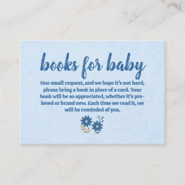 Tarjeta De Visita Libros de bebé de Jean azul para bebé