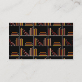 Tarjeta De Visita Libros del color de Brown, de Borgoña y de la