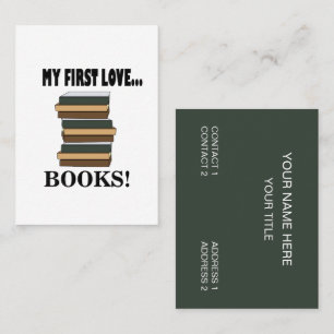 Tarjeta De Visita Libros Mi Primer Amor Libros