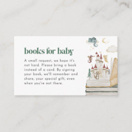 Tarjeta De Visita Libros míticos de Baby Shower para bebé