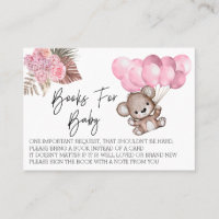 Libros para la Ducha de Bebé Globos de Oso de Pelu