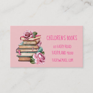 Tarjeta De Visita Libros para niños Librería para niños y autobú