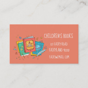 Tarjeta De Visita Libros para niños Librería para niños y juguete