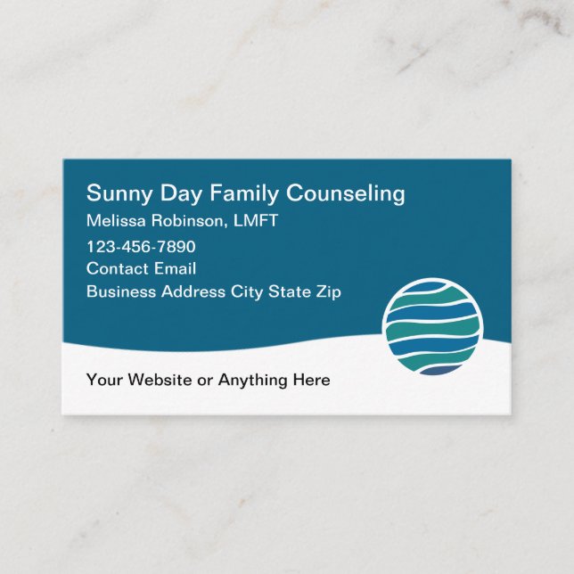 Tarjeta De Visita Licensed Family Counseling Service (Anverso)