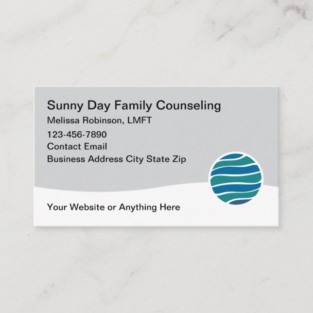 Tarjeta De Visita Licensed Family Counseling Service (Anverso)