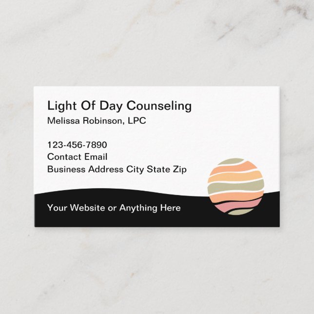 Tarjeta De Visita Licensed Professional Counselor Mental Health (Anverso)