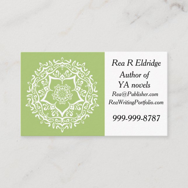 Tarjeta De Visita Lichen Mandala (Anverso)