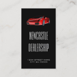 Tarjeta De Visita Liderazgo moderno de coches deportivos rojos