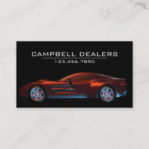 Tarjeta De Visita Liderazgo profesional moderno de automóviles depo