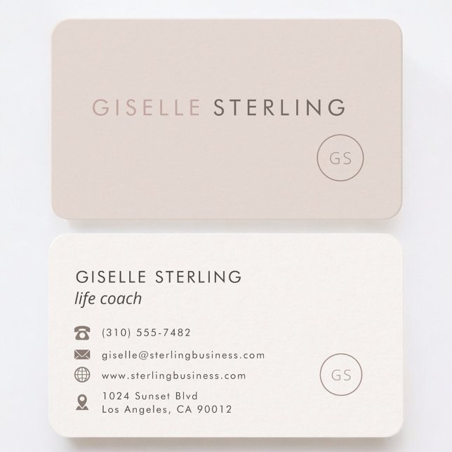 Tarjeta De Visita Life Coach Feminine Professional (Subido por el creador)